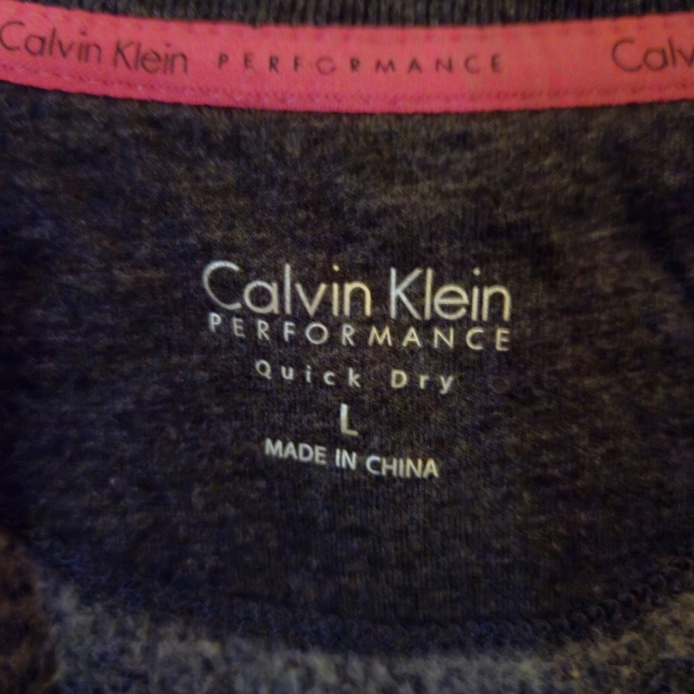 Calvin Klein Performance Sweatshirt - Charcoal and Pink